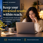 Receive private result access by email after review is complete. Illustrative study scene.