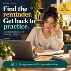 Keep a compact grammar reference beside your study work. Illustrative study scene.