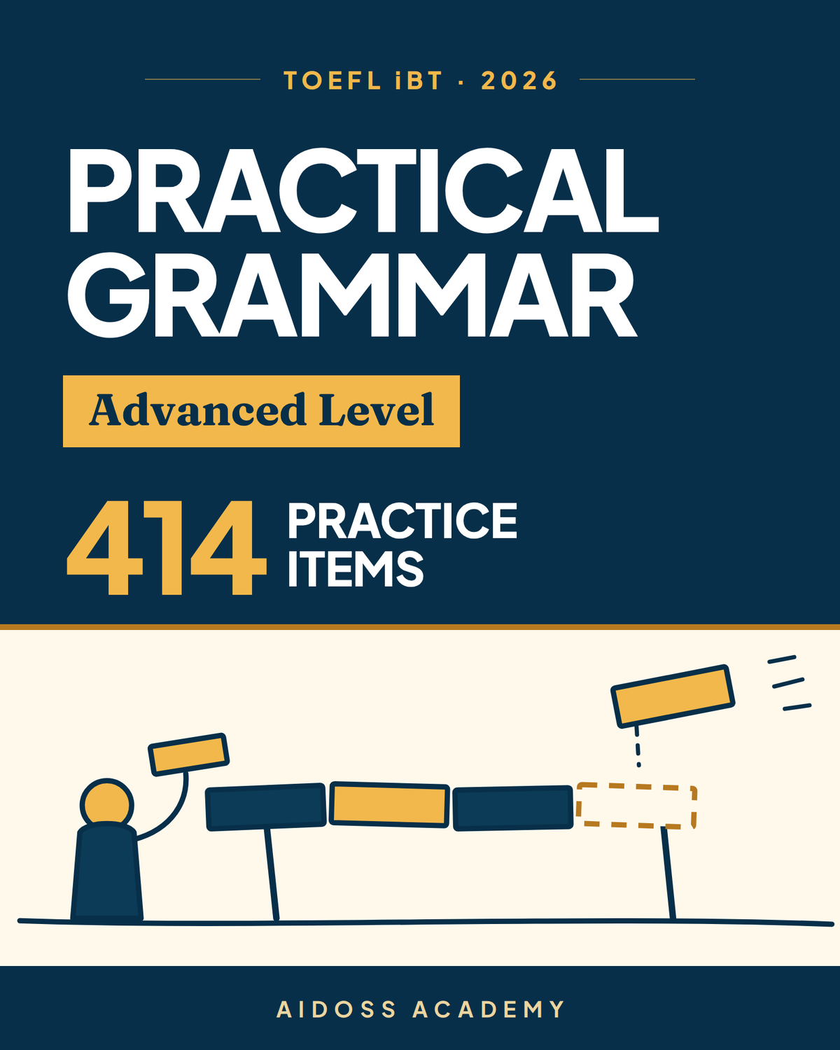Practical Grammar Advanced Level cover, 414 practice items