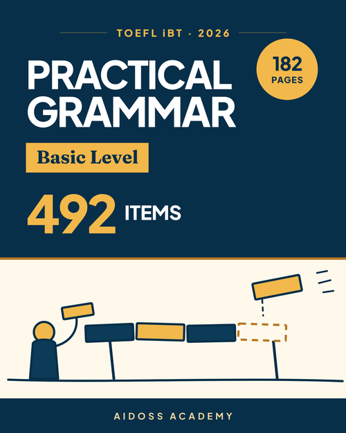 Practical Grammar Basic Level for TOEFL Students — Aidoss Academy cover