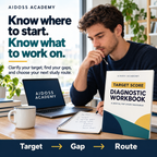 Clarify your TOEFL target, gaps and next study route. Illustrative study scene.