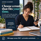 12 route cards help plan around available time and skill gaps. Illustrative study scene.